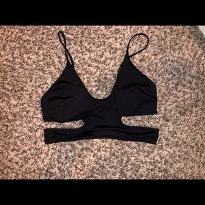 black swimsuit top!